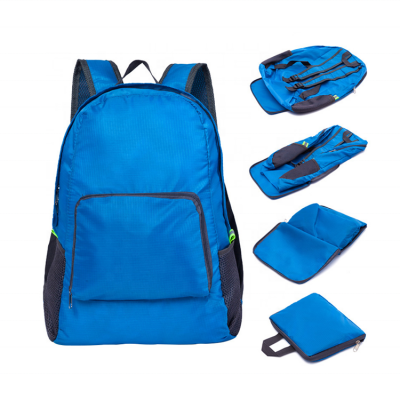 Custom travel camping durable nylon foldable waterproof bag backpack