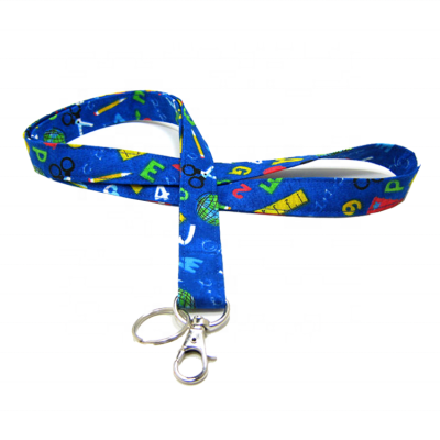 Airbus personalized Customized zip pouch sublimation printed lanyard