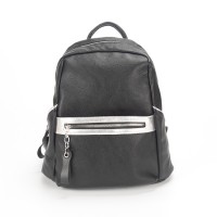 Simple design portable school backpack plain black college bags backpack