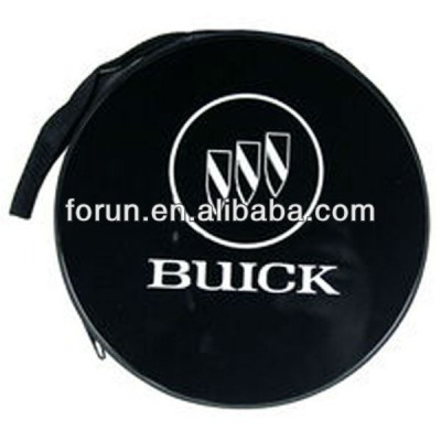 Round Zipper Metal Tin CD Case